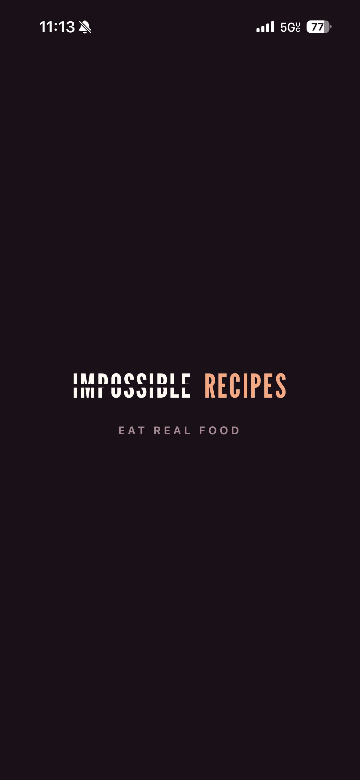 Impossible Recipes Splash